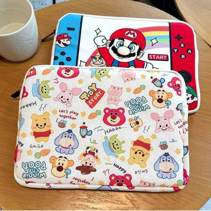 Bolsa forro de bolsa para Laptop de esponja grossa adequada para Apple macbook air14pro resistente a choques desenho ani