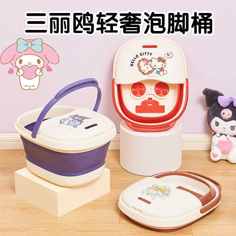 Banheira de pés dos desenhos animados crianças bebê dobrável plástico pé banheira portátil dobrável pé banheira