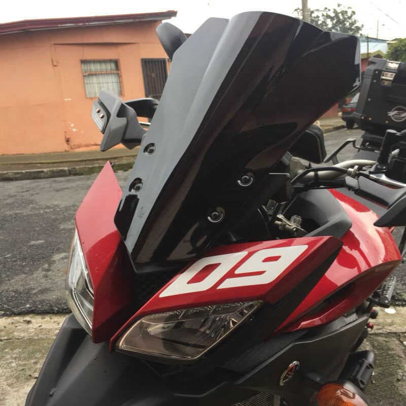 Adequado para Yamaha FJ09 MT-09 Tr 900 15-17 pára-brisa dianteiro modificado