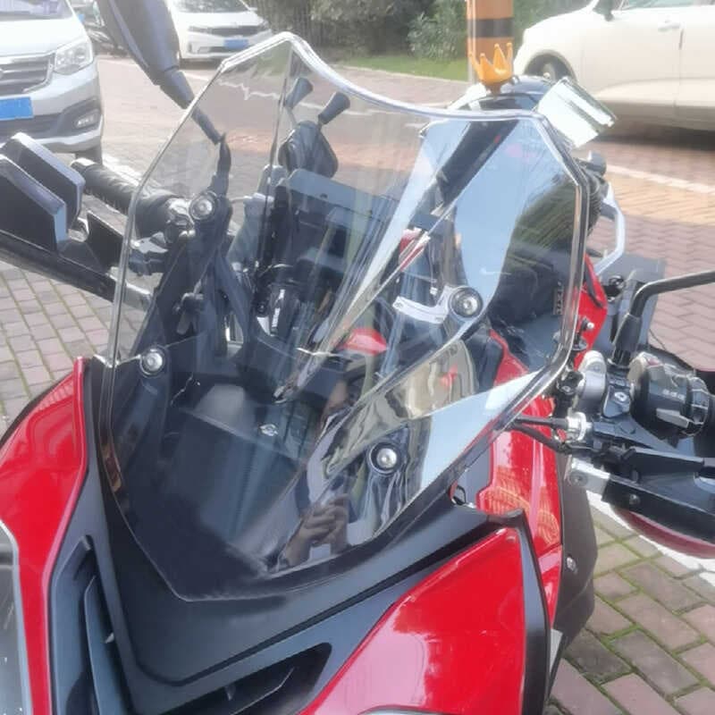 Adequado para BM S1000XR 14-19 modificado motocicleta pára-brisa dianteiro defletor