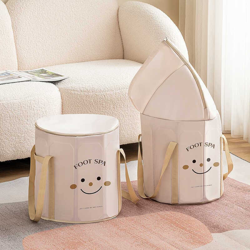Incluindo placa de suporte doméstico portátil inverno lavatório de pés isolado balde de banho de pés sobre a panturrilha