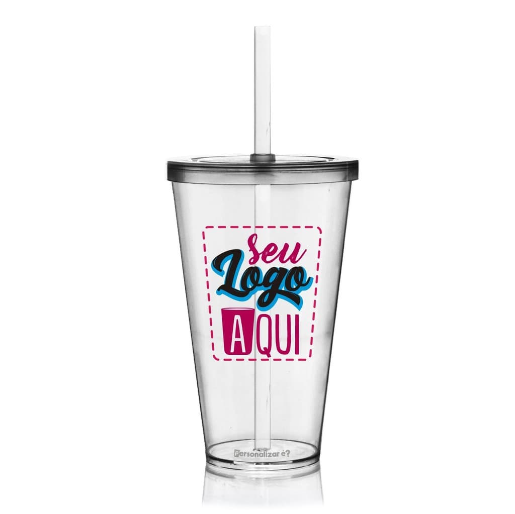 Kit 5 De Copo Plástico 600ml