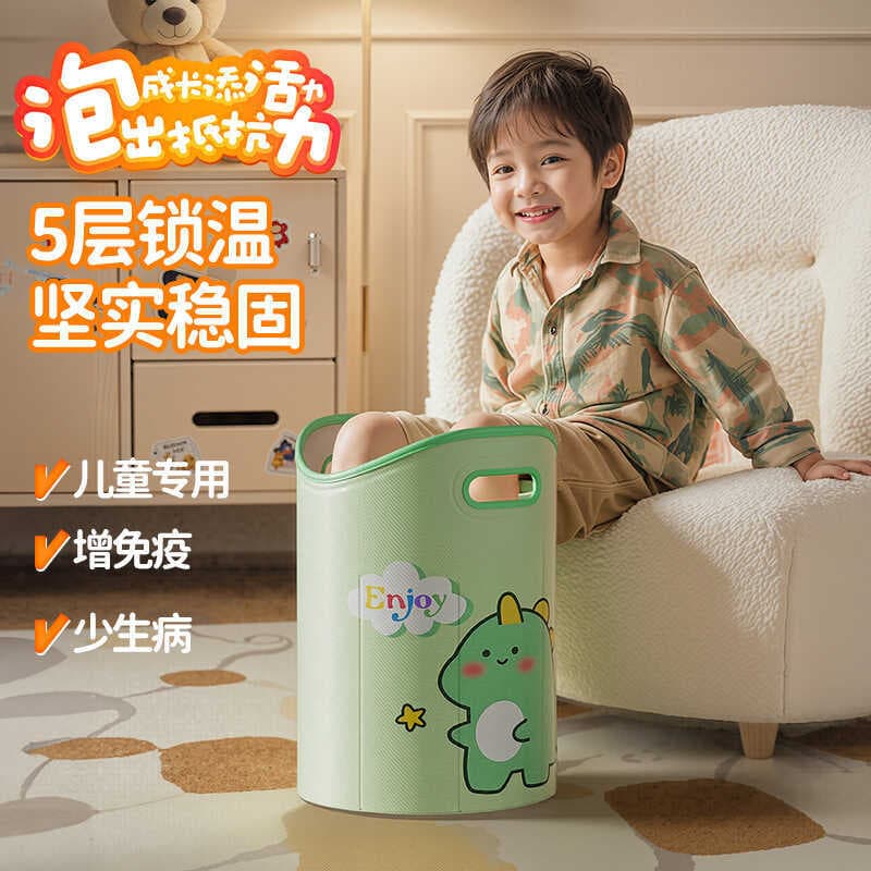 Ciano pvc doméstico isolamento de inverno banheira de pé das crianças portátil dobrável Vertical estável portátil armaze