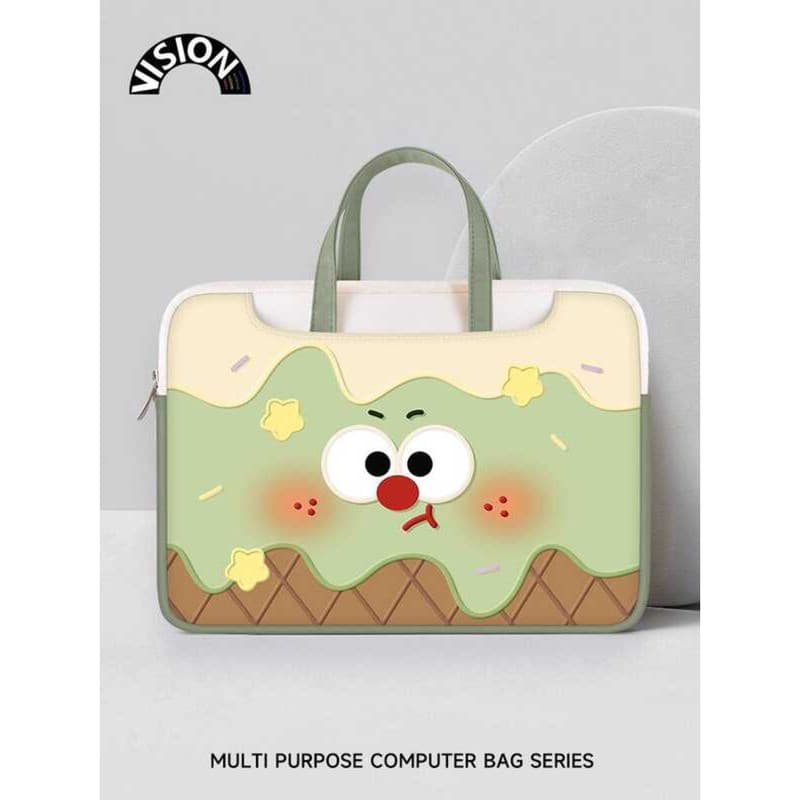 Bolsa para Laptop VISION Matcha Sorvete Adequado Apple macbook 15 : 20 cm Shin-Chan air13.3 Huawei matebo
