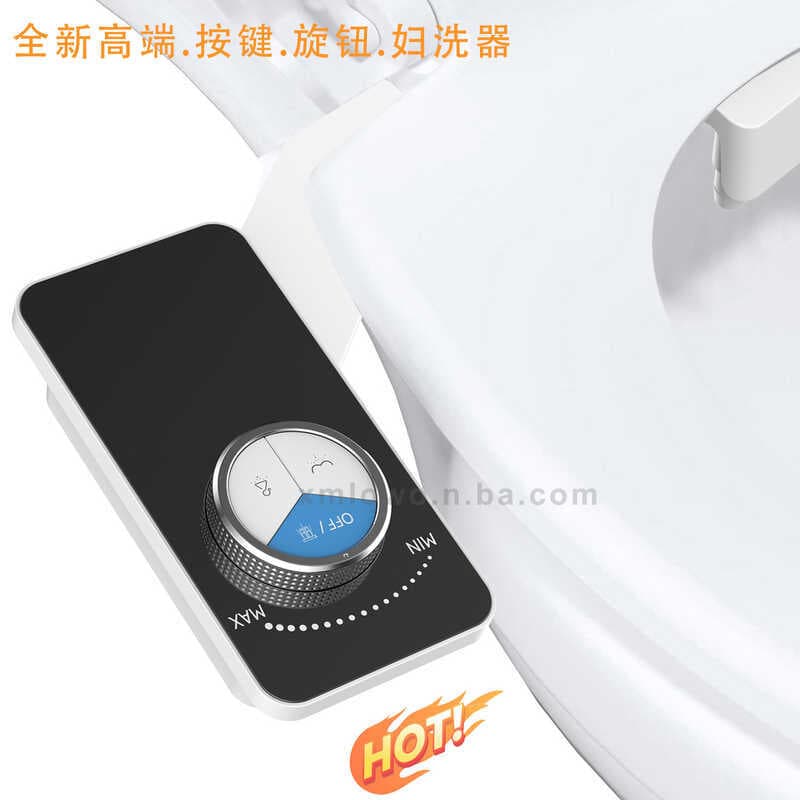 Personalizado feminino novo botão de botão lavadora de corpo feminino não-elétrico Ultra-fino capa de toalete Flush toal