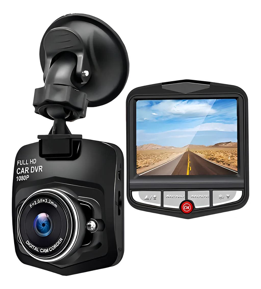Câmera Veicular Full HD Noturna Tela LCD Dash Cam (SEGURANCA DIA E NOITE)