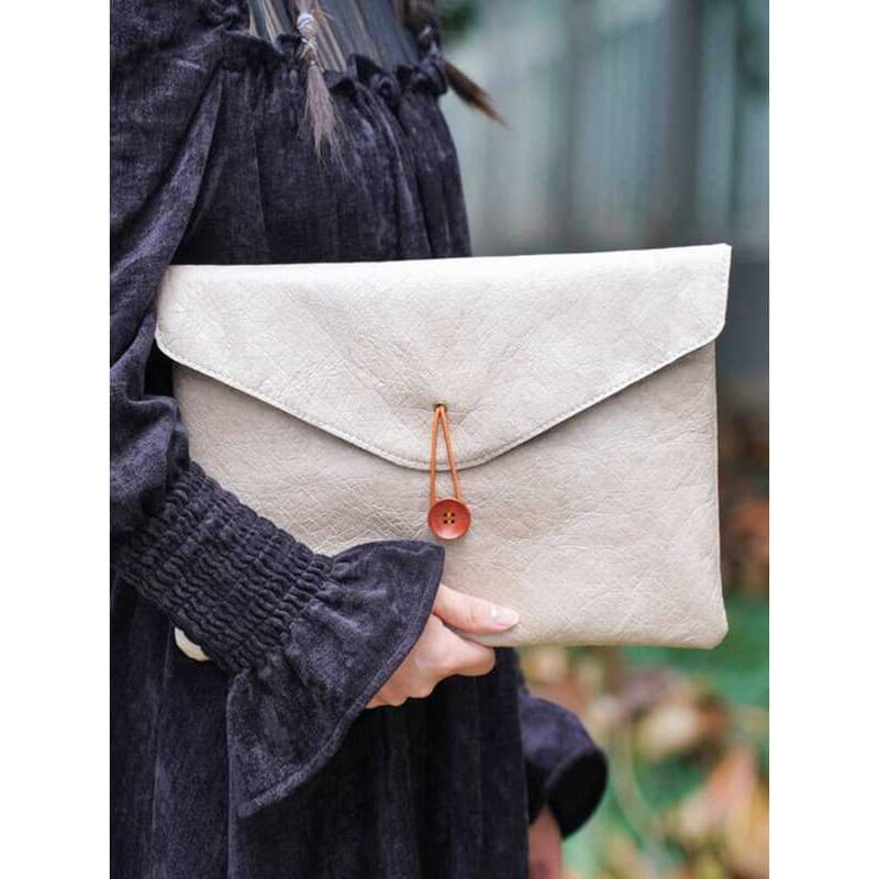 Bolsa para computador de camada dupla de papel DuPont Bolsa leve à prova de choque com forro adequada para Apple MacBook