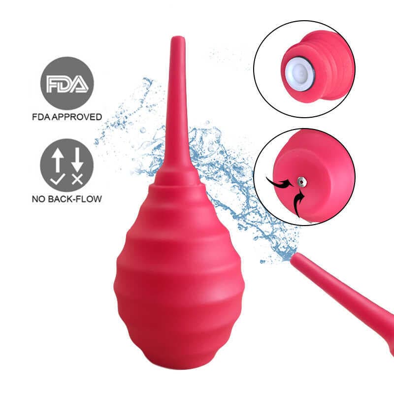 M garrafa quintal limpador Vaginal feminino Anal salsicha Enema arruela anti-refluxo anti-suavização adulto