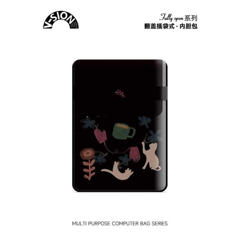 Weixin V-SION Mori Series Cat Bolsa para Laptop adequada Huawei matebook47cm Capa protetora Lenovo Shin-Chan pro16
