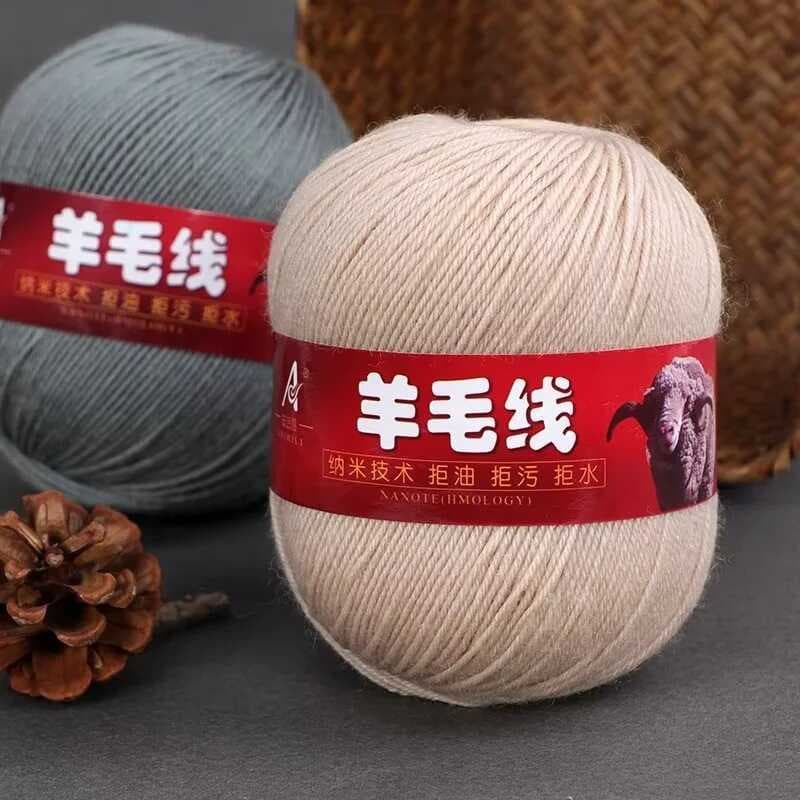 212 fio de lã tricotado à mão suéter fio xale casaco fio diy cachecol fio