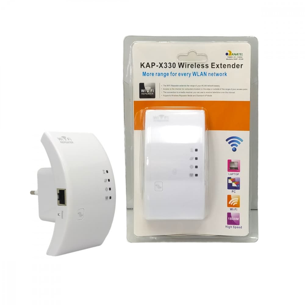 Repetidor de Sinal Wi-fi Amplificador Roteador Expansor de Rede Internet Wireless 600 Mbps AW-03