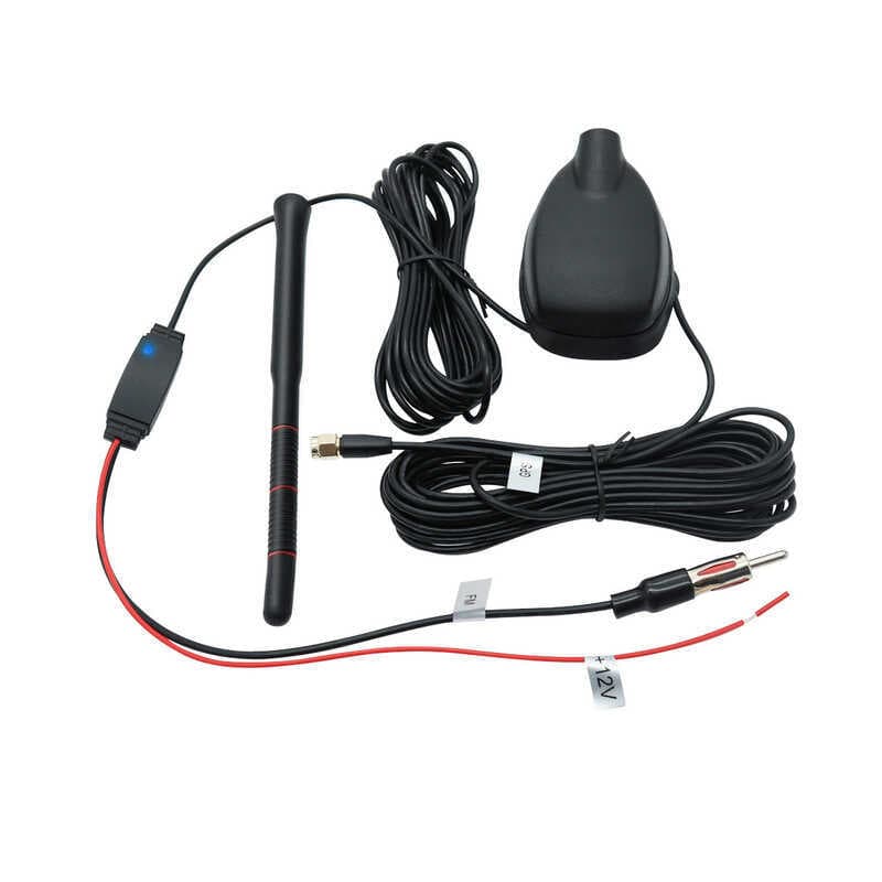 Combinação multifuncional de antena de rádio para carro + FM / AM + DAB Antena de amplificação de rádio para carro