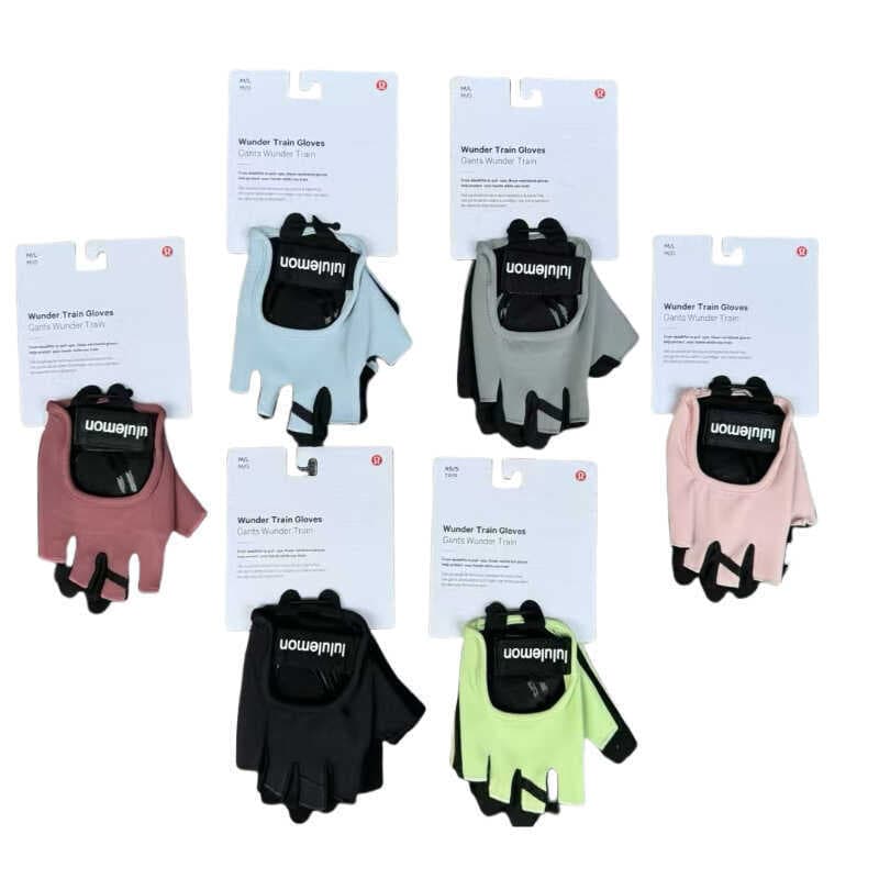 Lulu Fitness Homens Mulheres Luvas de Ciclismo de Meio Dedo Yoga Ciclismo Respirável Anti-desgaste Esportes Horizontal