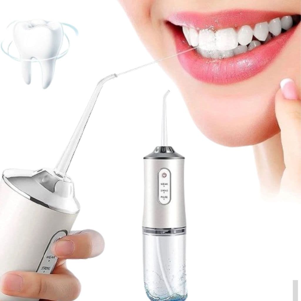 Aparelho de Limpeza Dental Bucal a Jato DÁgua Irrigador Portátil  Saúde Bucal