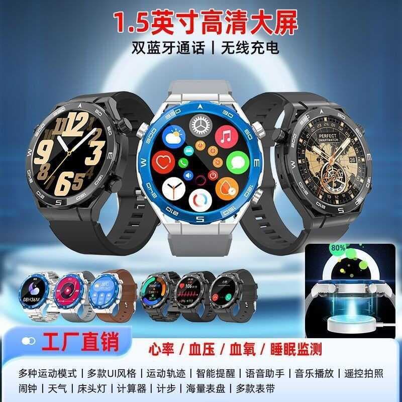 2025 novo estilo unissex masculino feminino Bluetooth relógio inteligente freqüência cardíaca oxigênio no sangue monitor