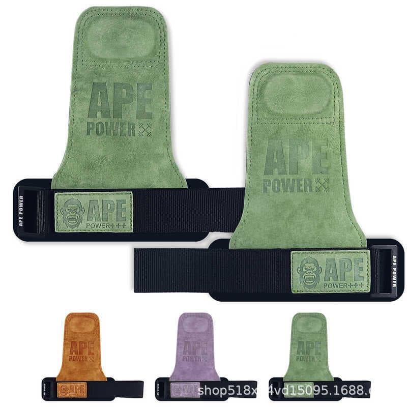 Cinto de energia de couro masculino luvas de Fitness Pull-Up Grip proteção de palma feminino barra Horizontal Deadlift t