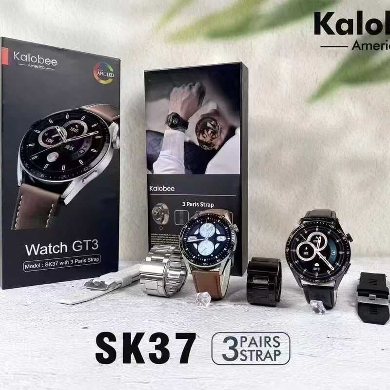 SK37 Relógio Inteligente 1.52 polegadas Bluetooth Chamada Real Frequência Cardíaca Monitoramento do Sono Mensagem Push +