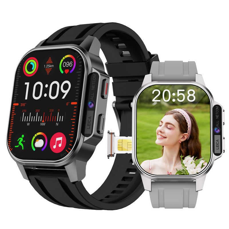 Nativo Android B22 Smartwatch Relógio Inteligente 5G Carrinho Full Netcom Independente APP Download Câmera Frontal Tela AMOLED