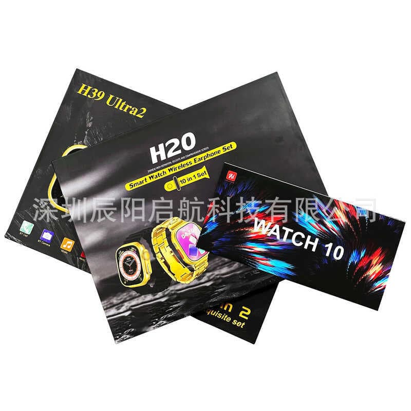 H20 relógio inteligente 10 em 1ultra bluetooth chamada fone de ouvido freqüência cardíaca esportes Multi-alça conjunto v