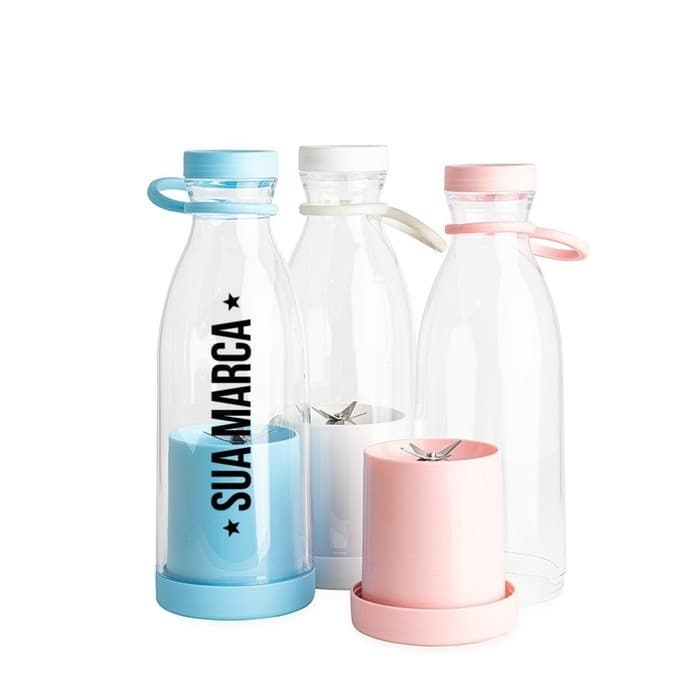 5 Garrafas com Misturador Personalizado para sua Atividade