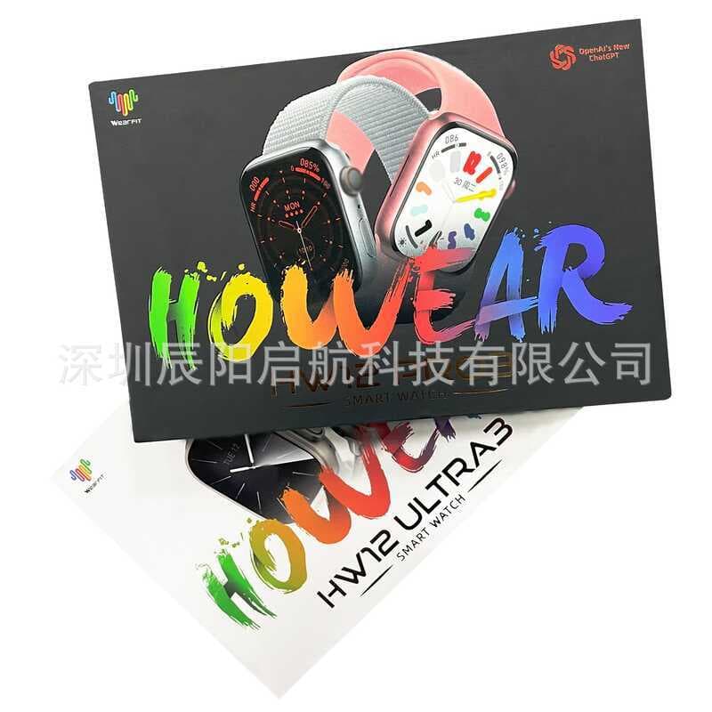 Relógio inteligente doméstico com pagamento duplo HW12 Pro3 Bluetooth Chamada NFC + S9 Smart Island Hand Bright Screen W