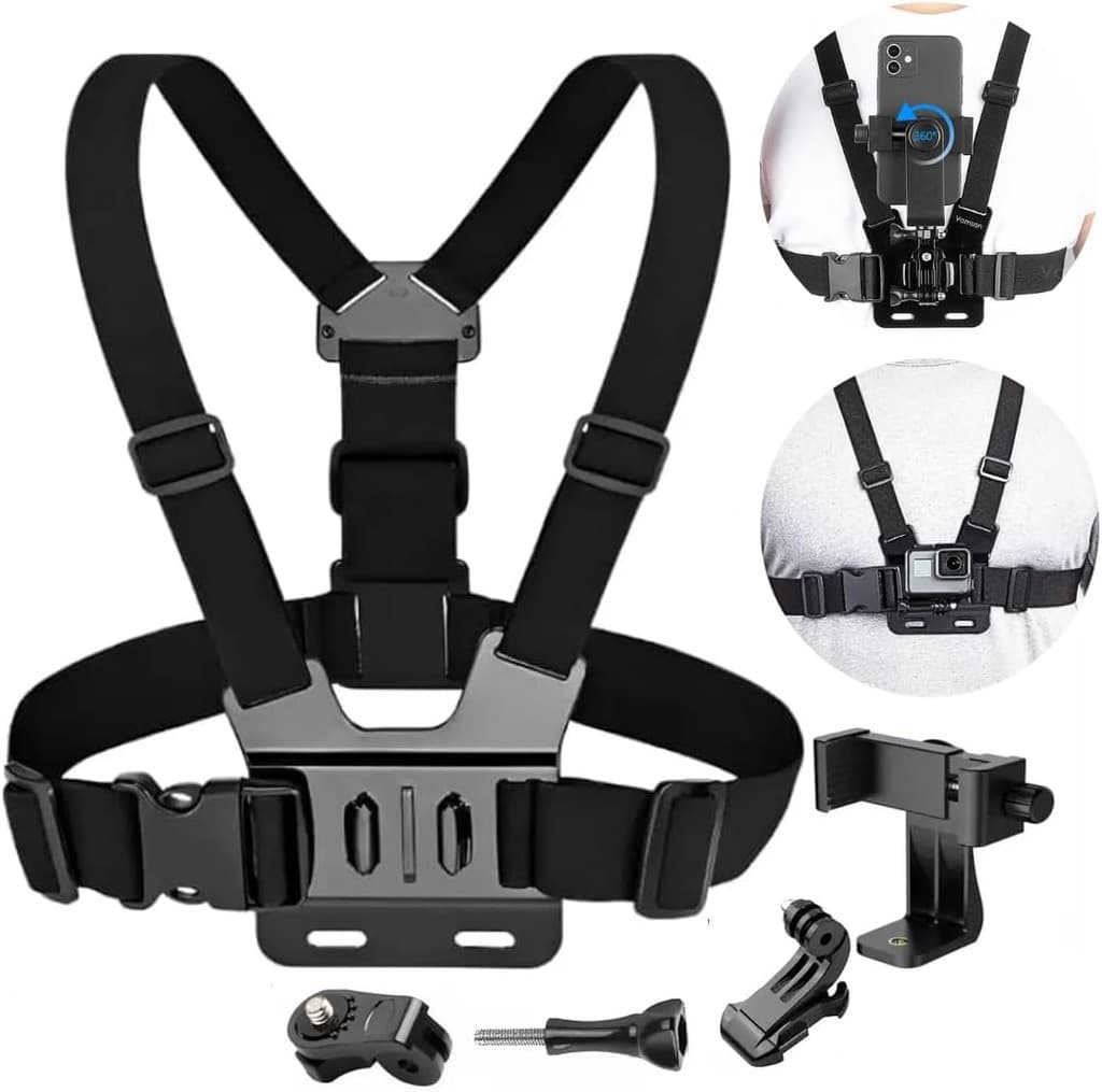 Suporte Peitoral Para Celulares e Câmeras