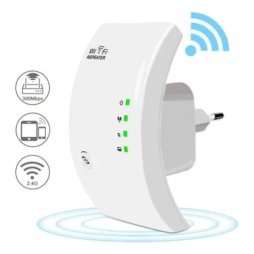 Repetidor Wi-Fi DHJ DR4 300M - Expansão de Sinal Prática e Eficiente Bivolt Amplia 50metros de sinal