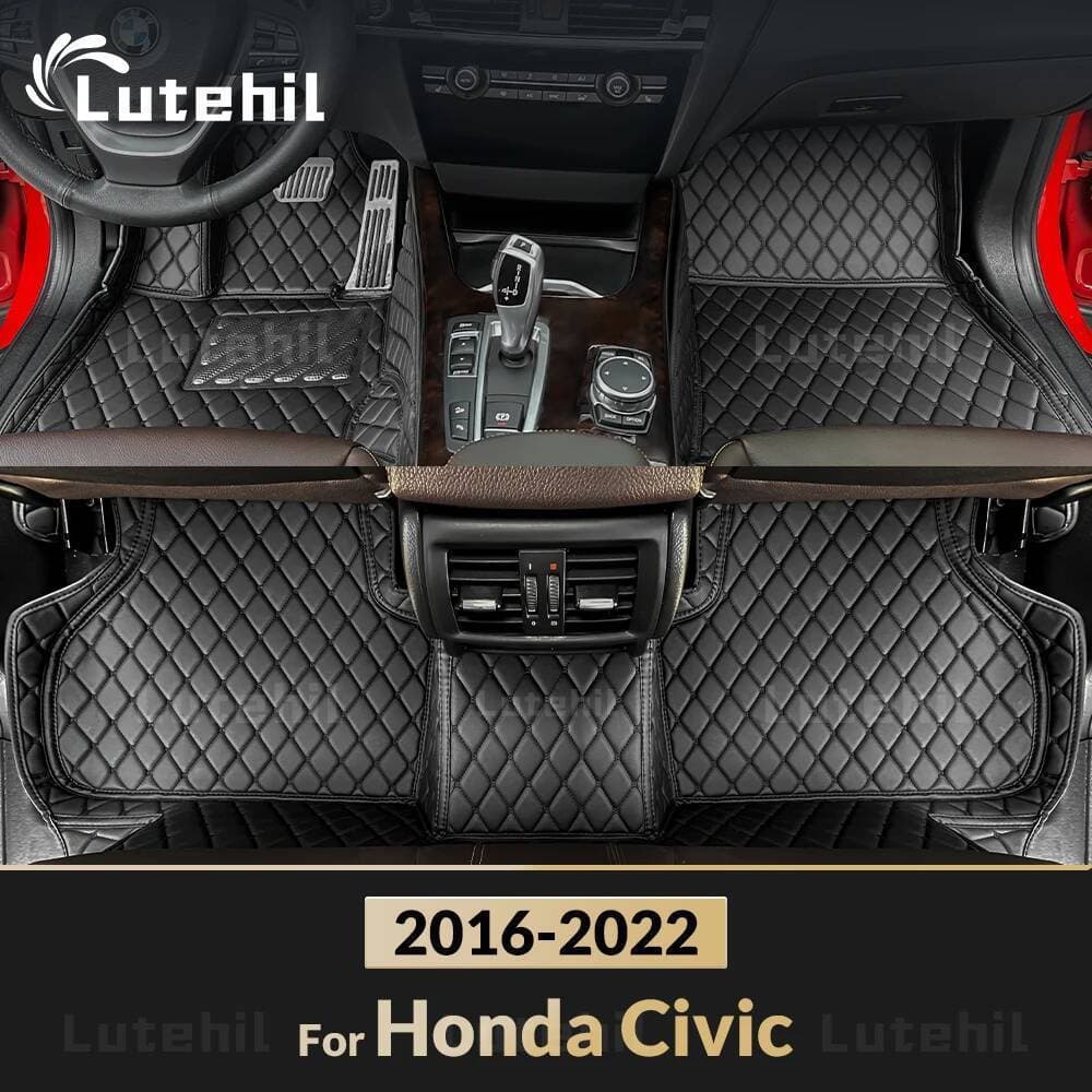 Tapetes De Carro Para Honda Civic 2016 2017 2018 2019 2020 2021 2022 Almofadas Os Pés Automóvel Capa Acessórios Interior
