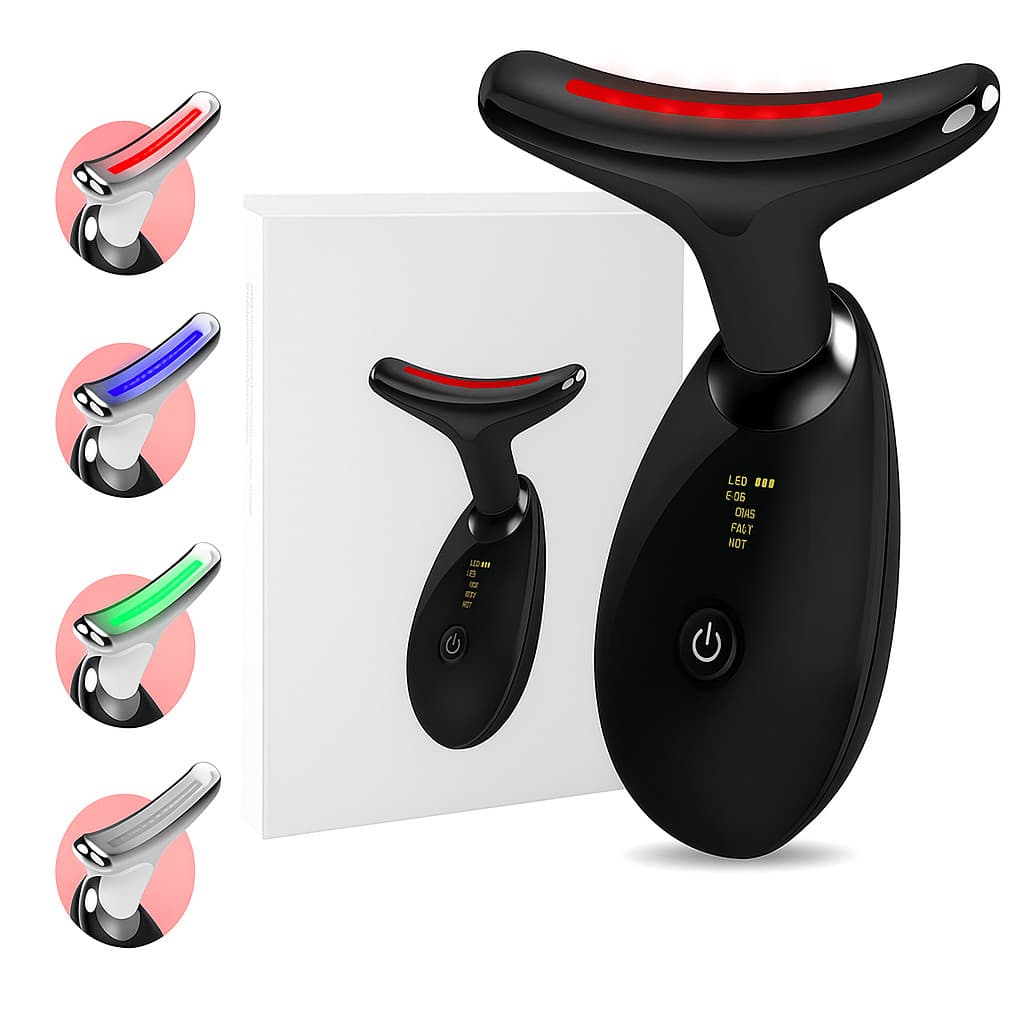 Massageador Facial Eletrico Pescoço Led Lift Fototerapia Ant