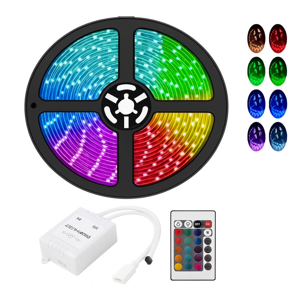 Fita de LED RGB 5 Metros com Controle Remoto ultimos