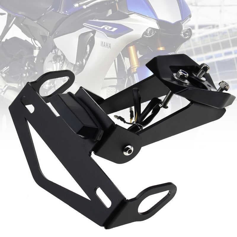 Adequado para Yamaha YZF-R1/R1M/R1S modificado suporte de placa de licença de cauda curta ajustável suporte de placa de 