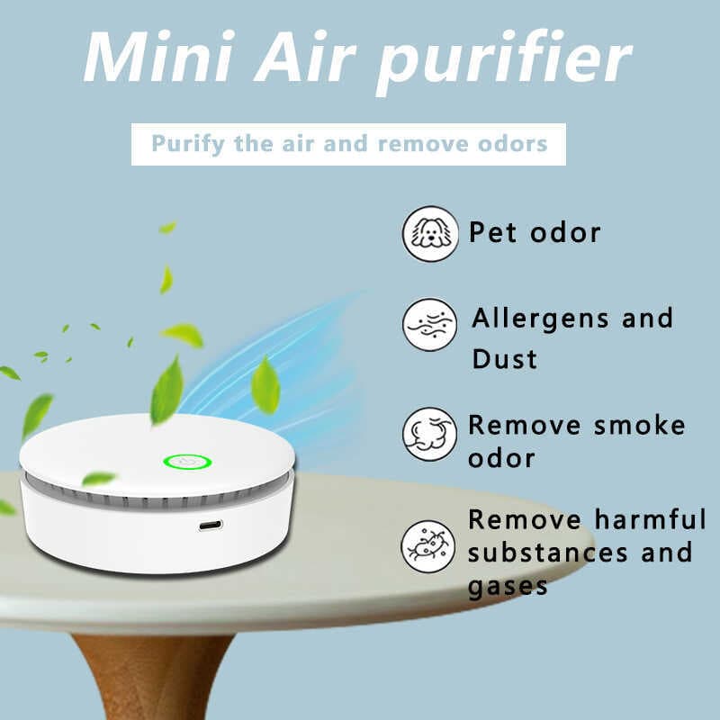 Usb doméstico pequeno íon negativo purificador de ar carro formaldeído remoção toalete desodorização Pet desodorização