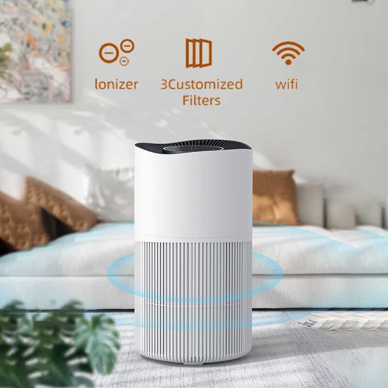 Purificador de ar Vertical doméstico para animais de estimação, wi-fi, controle inteligente, remoção de formaldeído, des