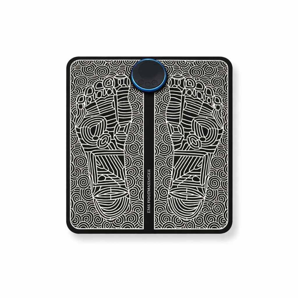 Massageador Elétrico para Pés EMS Portátil Recarregável USB 19 Níveis 8 Modos com Temporizador