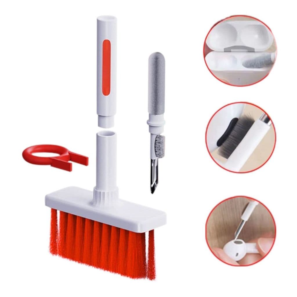 Escova de Limpeza 5 em 1: Ideal para Teclados, Notebooks e TV - Cores Variadas