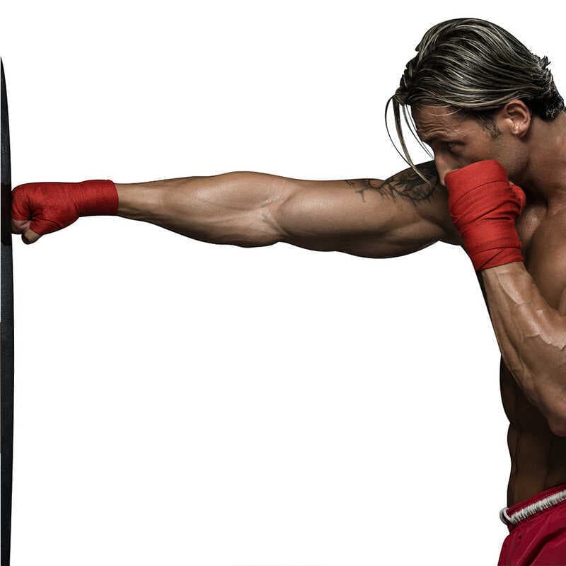 Bandagem de boxe de algodão puro 2.5m Sanda Muay Thai luta mão embrulho bandagem esportes absorvente de suor amarrando m