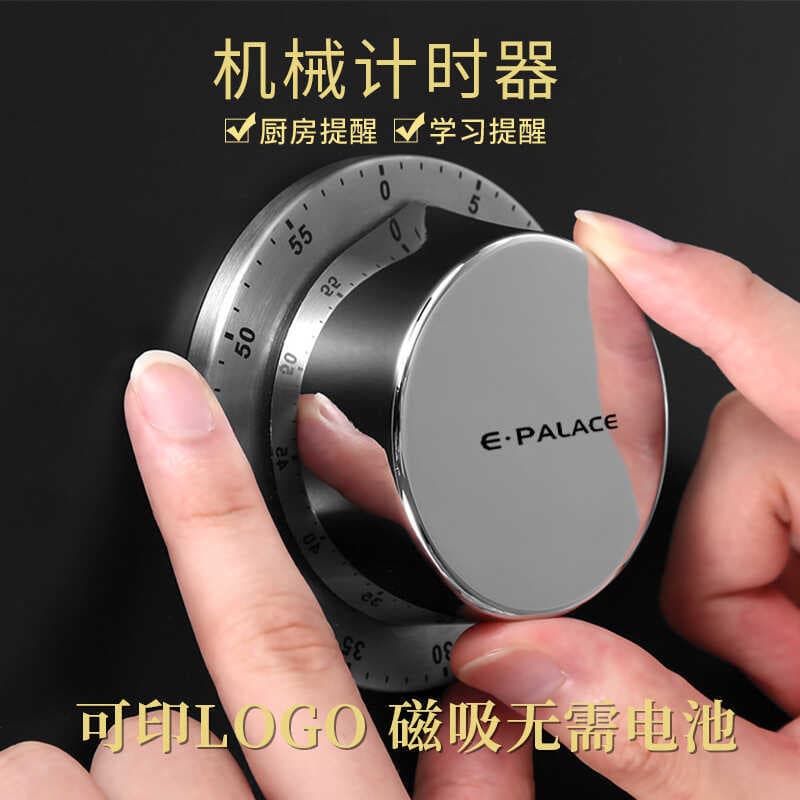 Aço inoxidável mecânico cozinha temporizador despertador estudante fazendo perguntas gerente de tempo cozinhar temporiza