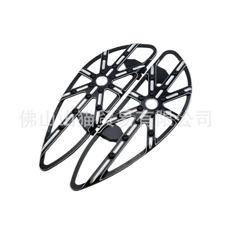 Adequado para Harley planador modificado CNC preto pedal dianteiro traseiro grande pedal dianteiro do passageiro traseir