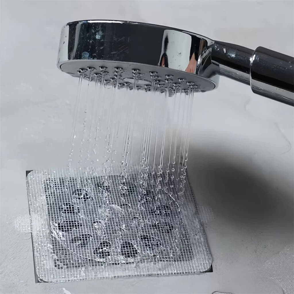 5 Pacotes de 10 Telas - Protetoras para Ralos com Adesivo Descartável