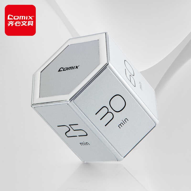 Qixin poligonal Flip cozinha temporizador aprendizagem temporizador estudante autodisciplina ferramenta útil lembrete ge