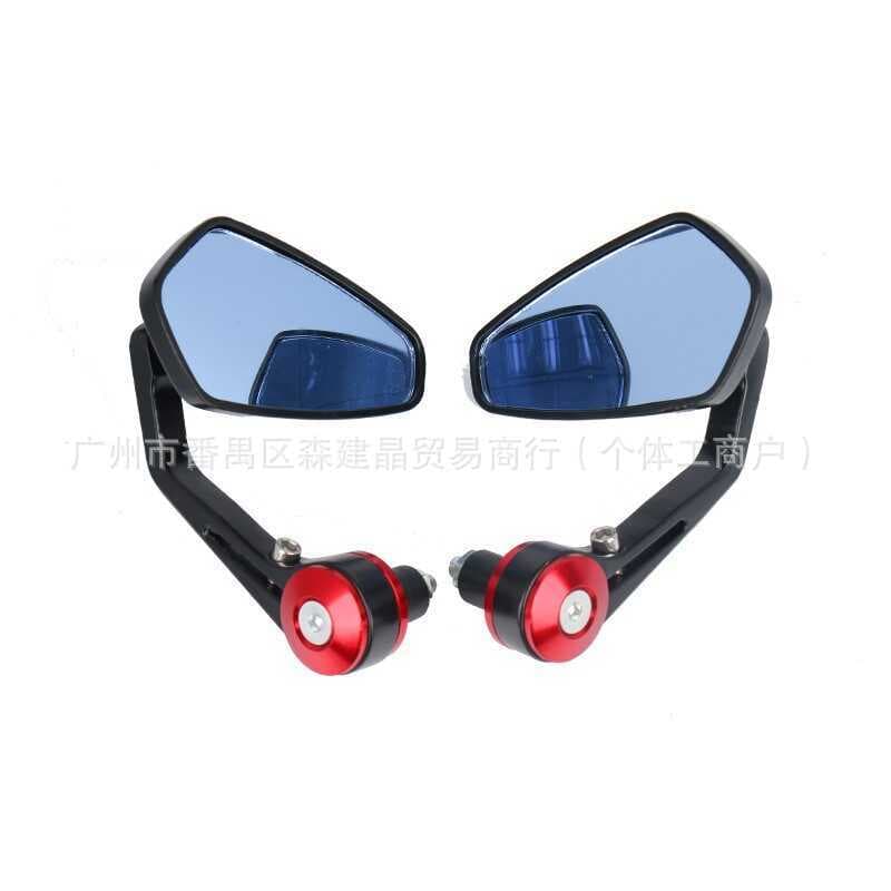 Motocicleta modificado espelho retrovisor CNC guiador espelho retrovisor Retro guiador espelho refletor