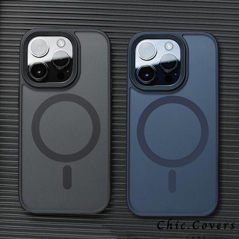 Capa Magnética Textura Roscada Nova Sensação de Pele com Proteção de Lente para iPhone 11/12/13/14/15/16 Pro Max