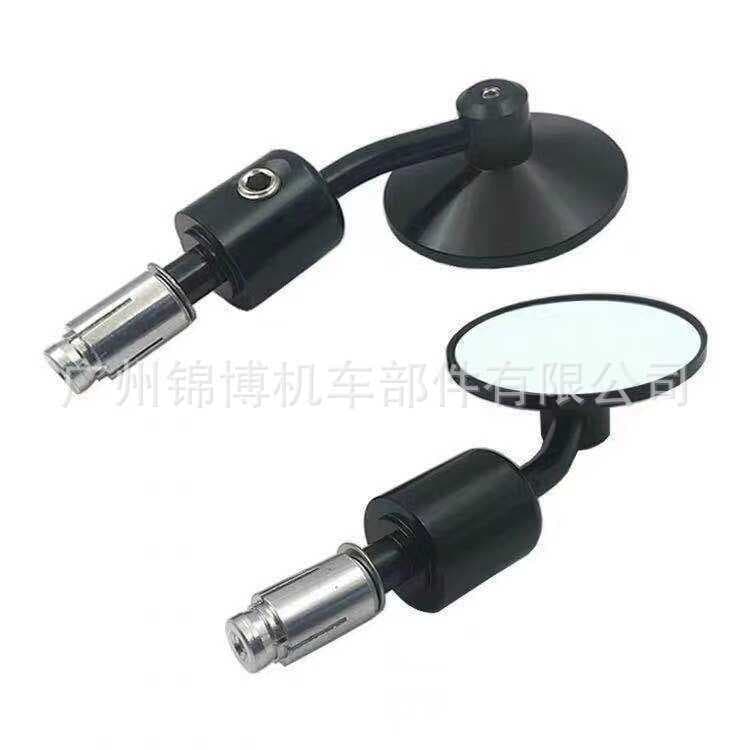 Espelho retrovisor da motocicleta Retro Rider lidar com espelho HD refletor redondo modificado CNC espelho retrovisor