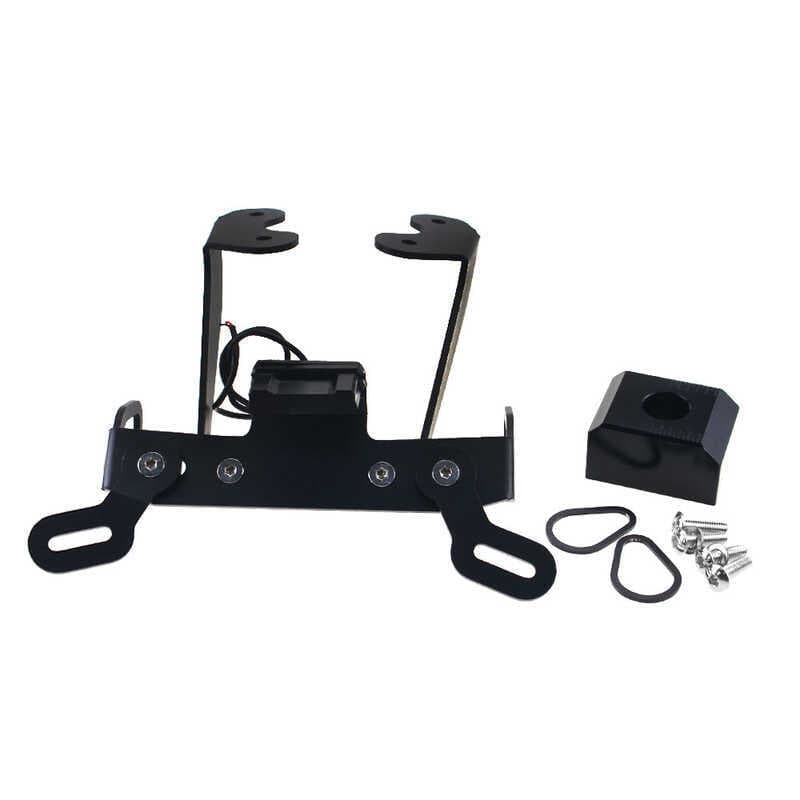 Adequado para Yamaha MT09 FZ09 17-20 acessórios modificados suporte da placa de licença traseira curto suporte da placa 