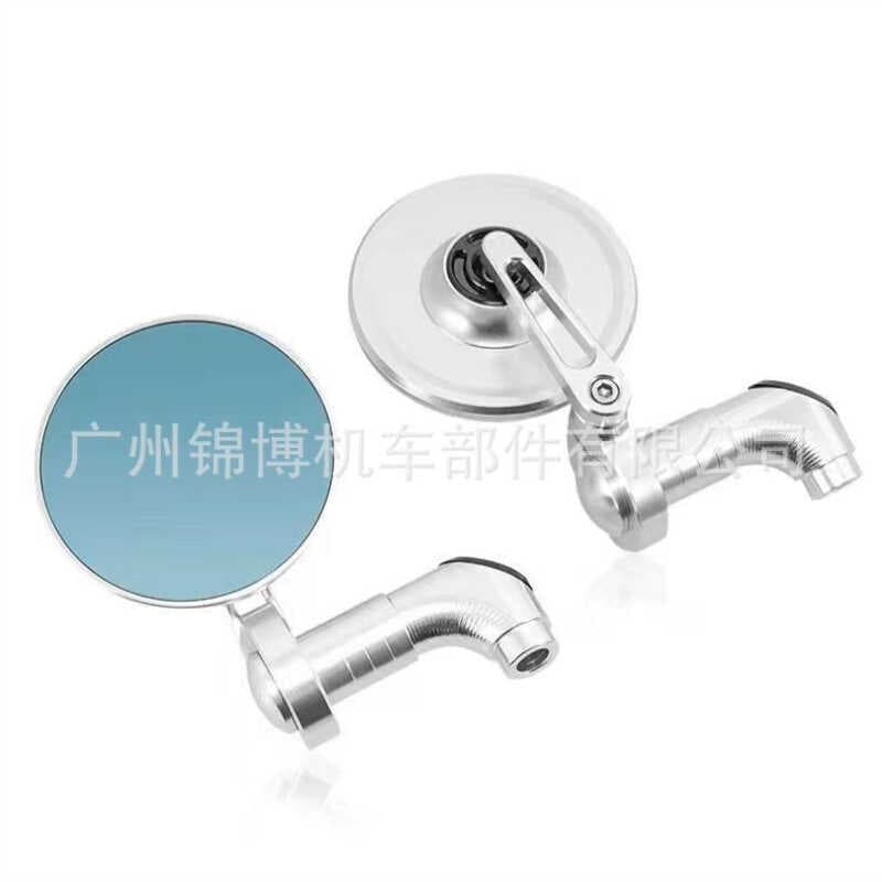 Jinbo motocicleta espelho retrovisor Retro modificado CNC refletor Original espelho retrovisor