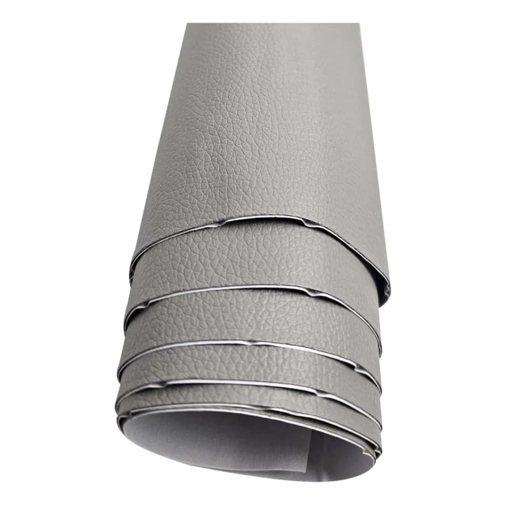 Reparo Para Couro Cinza Ranhura Sintético Auto Adesivo 20Cmx30Cm