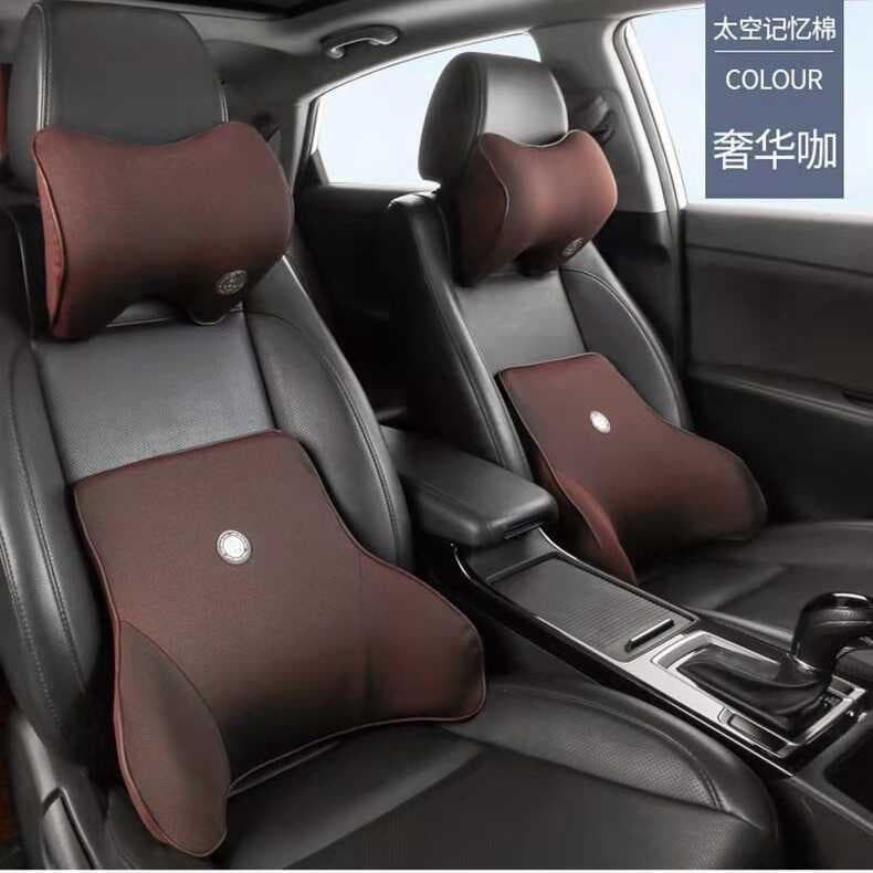 Encosto de cabeça do carro apoio lombar recuperação lenta espaço espuma memória pescoço apoio travesseiro escritório alm