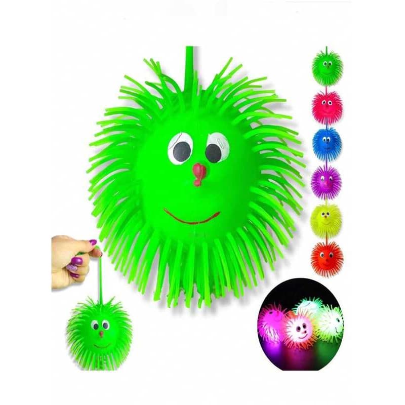 Bola Ioio Infantil Com Luz Divertida Puffer Ball Macia