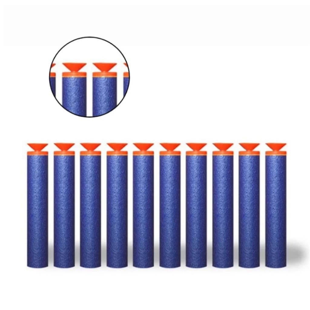 Refil Munição Dardos Bala Eva 10 PEÇAS Compatível Com Nerf