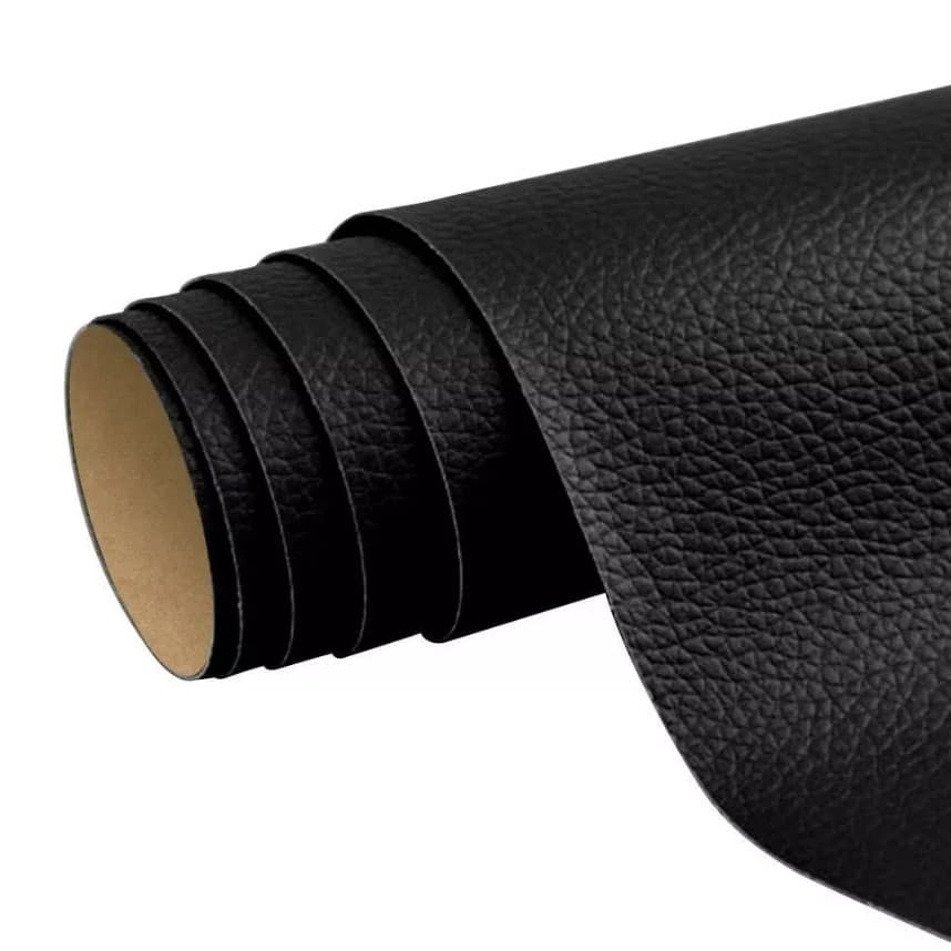 Adesivo Reparador para Couro Preto 20x30cm – Remendo Auto Adesivo para Sofá e Banco